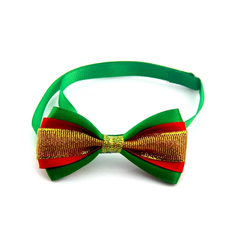 Christmas Pet Bow Collar