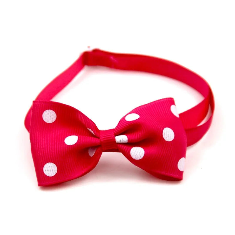 Christmas Pet Bow Collar